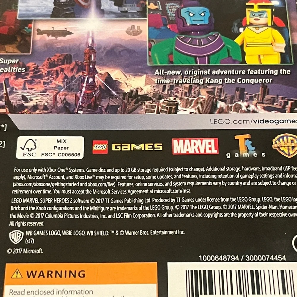 LEGO Marvel Super Heroes 2 Xbox One Game - Marvel Avengers (Tested and Working)